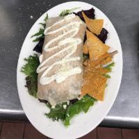 Danny's Burrito 🌯 · Danny's Burrito is served with your choice of (chicken, pork or steak), beans, cheese, guaca...