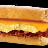 Belly Buster Sub · 2 eggs, choice of cheese, pork roll, bacon, sausage and hash brown.