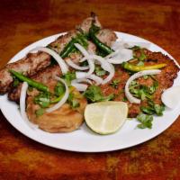 Meat Platter · White boiled rice with choice of any 2 meat dishes.