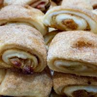 Cinnamon Rasin Rugelach Cookie · Chewy mini cinnabon cookie.