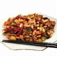 Mandarin Kung Pao · Choice of Protein, kung pao sauce, diced bamboo, carrots, water chestnut, celery, red pepper...