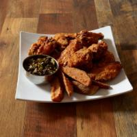 Sal's Birdland Seasoned Jumbo Wings - 10 Piece · 10 piece wing order served with 1 each of Sal's 3.25 oz. cup or Sal's sassy sauce and Sal's ...