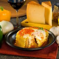 Meat Lasagna · Meat Sauce, Ricotta, Parmigiano and Mozzarella Cheese 
served with homemade tomato sauce and...