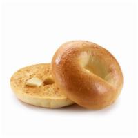 Bagel with Butter · Boiled and baked round bread roll.