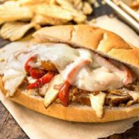 Chicken Philly Steak · Onion, peppers and cheese.
