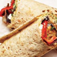 Hamptons Wrap · Grilled chicken, grilled peppers, eggplant, zucchini and balsamic vinaigrette with sun dried...