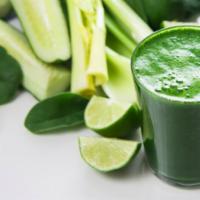 The Garden · Spinach, kale, parsley, cucumber, celery, lemon and green apple.