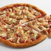 Mama's Meatball Pizza · Premium hand-crushed Roman sauce topped with slices of Mama’s meatballs, dollops of creamy r...
