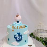 Baby 100 Days Cake · FONDANT CAKE. Please preorder at least 2 day in advanced