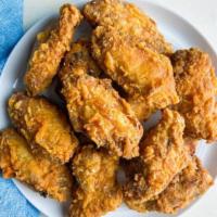 4. Six Piece Wings and Tenders Lunch  · Breaded or battered crispy chicken.