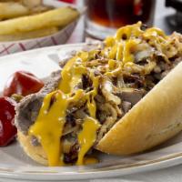 Philly Steak · Onion pepper and American cheese 