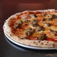 10” Johnny the Meatball Pizza · Signature marinara, shredded mozzarella, and crumbled meatballs.