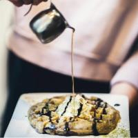 Vegan/Gluten-Free Waffle · Vanilla waffle made with vegan and gluten-free ingredients, contains banana. Add up to 3 top...