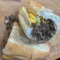 Philly Cheese Steak · Mushrooms, peppers and onions.