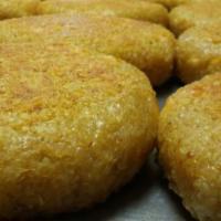 Quinoa Burger Salad · Salad dressings are served on the side. 