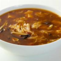 Hot & Sour Soup · Soup that is both spicy and sour, typically flavored with hot pepper and vinegar.