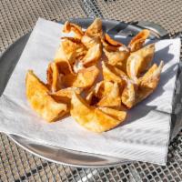 A1. Crab Rangoons · 6 pieces. Fried wonton wrapper filled with crab and cream cheese.