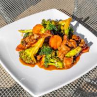 R1. Broccoli Special · Meat: chicken or beef or shrimp vegetables: carrot and broccoli.