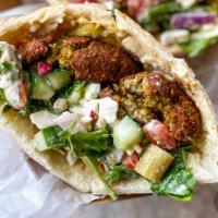 Falafel Egyptian Recipe Sandwich · 