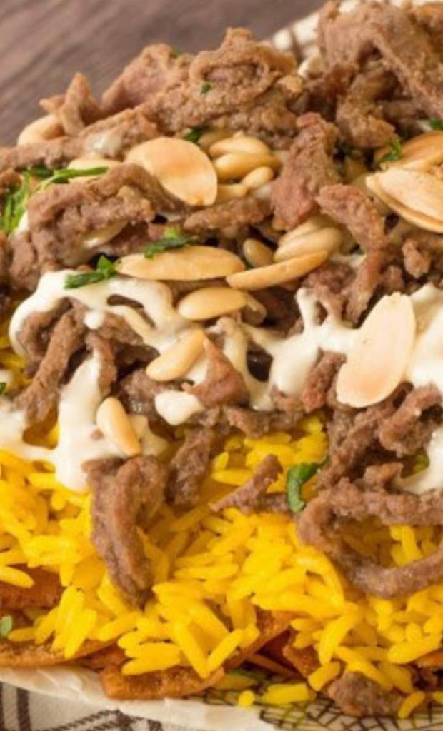 Beef and chicken shawarma  · 