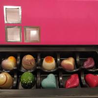 Chocolate Gift Box · A beautiful high-end gift box.
Hand made and hand-painted chocolates with different filling....