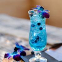 Blueberry Gin & Tonic · Must be 21 to purchase. Gin, blueberry.