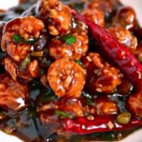 S1. General Tso's Chicken · Served with white rice. Hot and spicy.