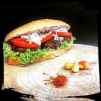 Kofte Meatball Sandwich · Lamb and Beef mix meatball on the grill