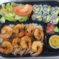 K1. Shrimp Teriyaki with California Roll Combo · 