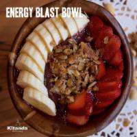 Energy Blast  · 10 oz of organic açaí, peanut butter, granola (vegan, gluten-free and nut-free), banana, str...