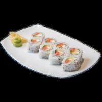 Philadelphia Roll · Gluten-free. Smoked salmon, avocado, cream cheese, and cucumber rolled with sesame seeds.