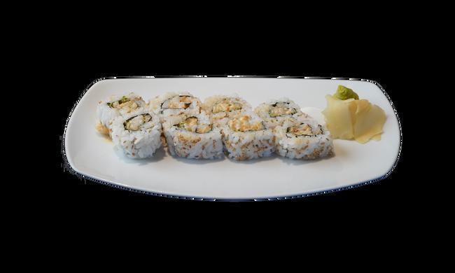 Spicy Rolls · Gluten-free. Spicy mayonnaise, kaiware sprouts, and green onions rolled with sesame seeds. Choice of scallop, tuna or salmon. Roll with rice on the inside and nori on the outside.