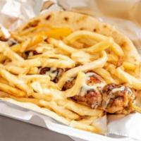 NEW YORK · choice of souvlaki, french fries, american cheese, honey mustard