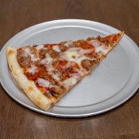 57. Bacon Soprano Slice Pizza · Ham, pepperoni, sausage, bacon.