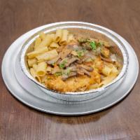 97. Chicken Marsala · Comes with your choice of pasta.