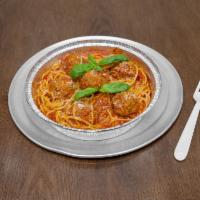 111. Meatball Parmesan Pasta · Comes with your choice of pasta.