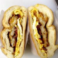 Bacon egg cheese hash brown  · Bacon egg hash brown choice of your cheese