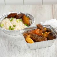 Beef Stew with White Rice · 