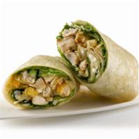 Chicken Caesar Wrap · Our classic Caesar salad with grilled chicken tenderloins wrapped in a flour tortilla Cal. 9...