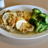 Chicken Francese Pasta · Served with your choice of pasta.