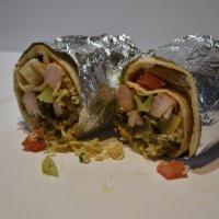 Chicken Tikka Burrito  · Marinated in our tandoori spices, then grilled.