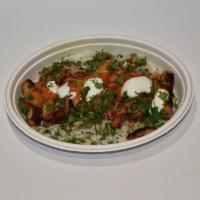 Paneer Tikka Rice Bowl · Indian cottage cheese, marinated in our tandoori spices, then grilled.
