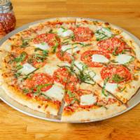 1. Margherita Pizza · Tomatoes, basil, fresh mozzarella and Parmesan.