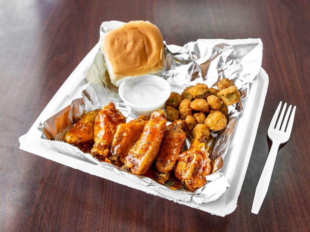20 Piece Wing Combo · Includes fries and a drink.