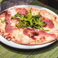 Margherita Pizza · Tomato sauce topped with mozzarella cheese, basil and oregano.