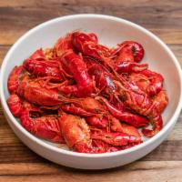 Crawfish · Egyptian crawfish steamed to order and drizzled with garlic butter and Happy Claws' spice bl...