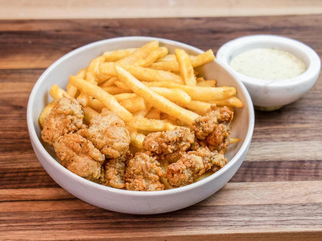 Oyster Basket · Fresh and made to order with a delicate, light breading. Deep-fried until golden brown.