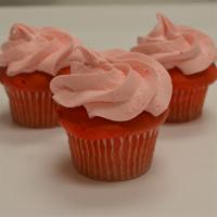 Strawberry Dream · Perfect for spring, strawberries infused in white cake with strawberry butter cream frosting. 