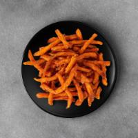 Golden Sweet Potato Fries · Freshly sweet potato fries, fried until crisp and golden 
