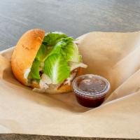 Chilled Turkey · Meat Only or on a Fresh Bakery Bun.  Served with our House Kettle Chips & Piggy Sauce & Roas...